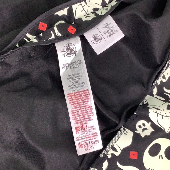 Nightmare before Christmas Glow in the Dark Dinner Jacket W Bow Tie SZ S/M NWT - Picture 6 of 16